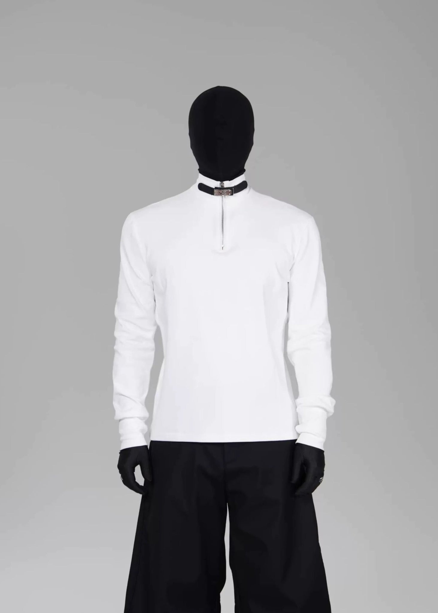 Long Sleeve T-Shirt with Neck Buckle - Rick Circus