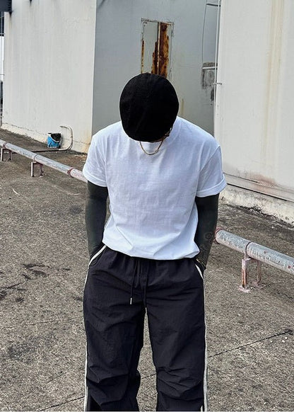 Loose Fit Crew Neck Short Sleeve Casual Tee - Rick Circus