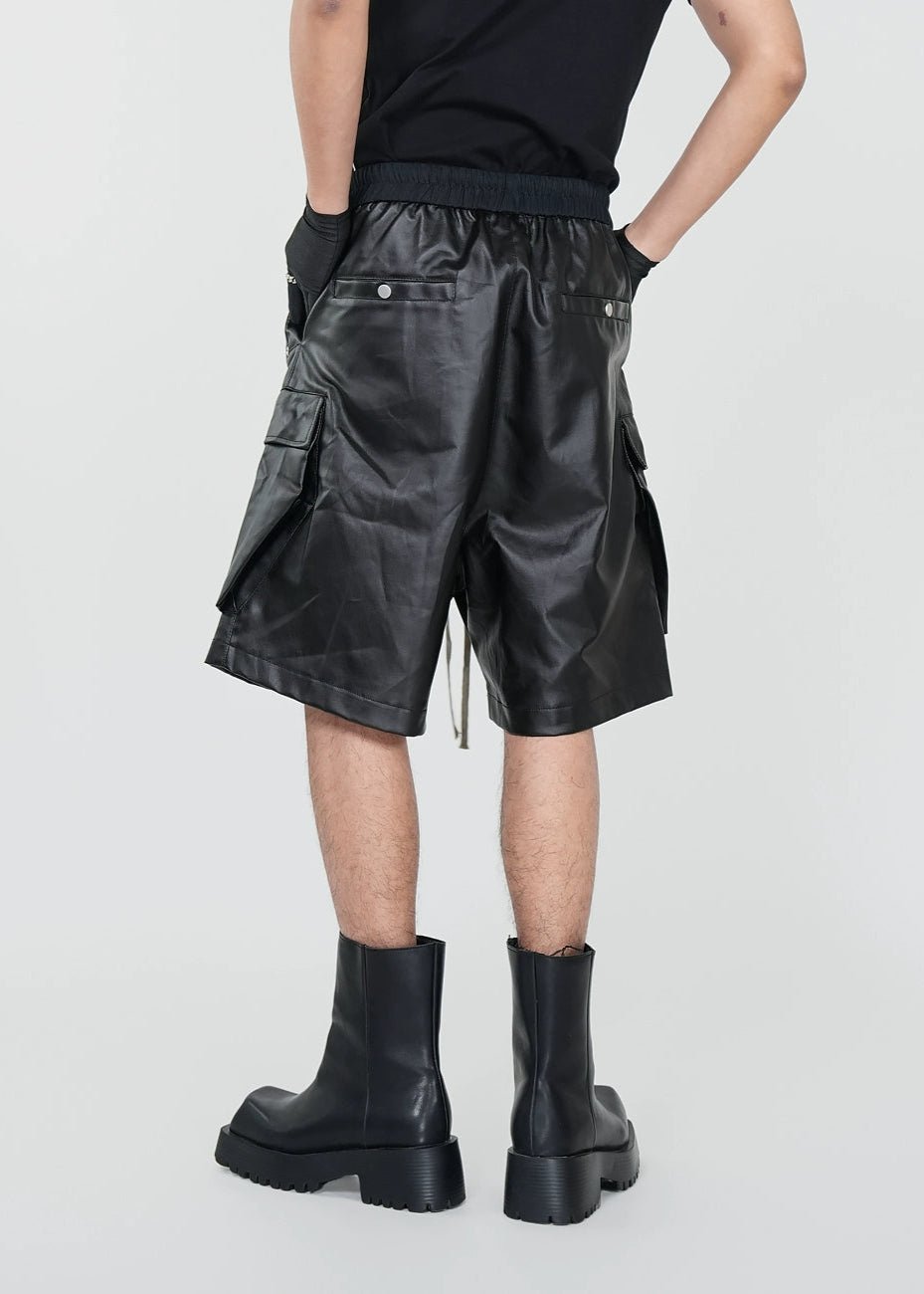 Matte Coated Utility Shorts - Rick Circus