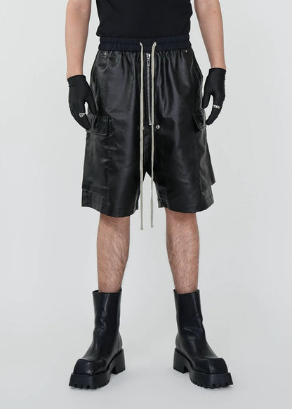 Matte Coated Utility Shorts - Rick Circus