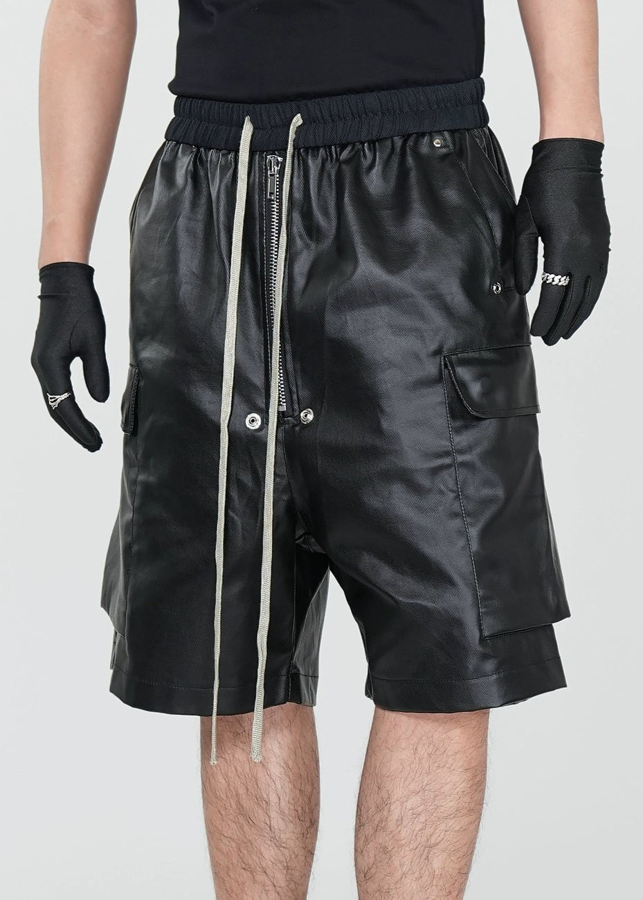 Matte Coated Utility Shorts - Rick Circus