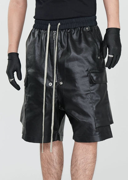 Matte Coated Utility Shorts - Rick Circus