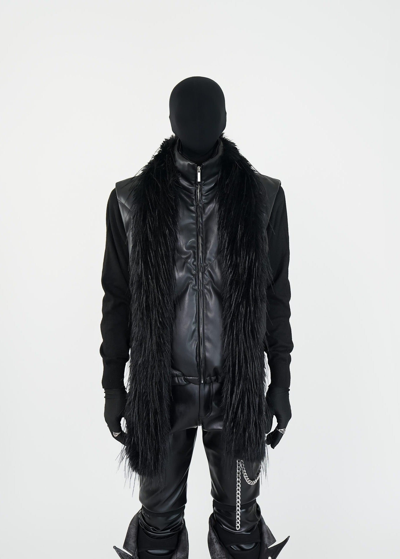 Matte PU Padded Vest - Rick Circus