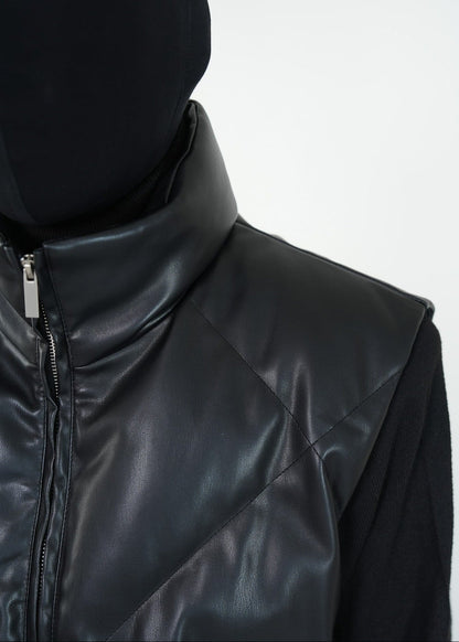 Matte PU Padded Vest - Rick Circus