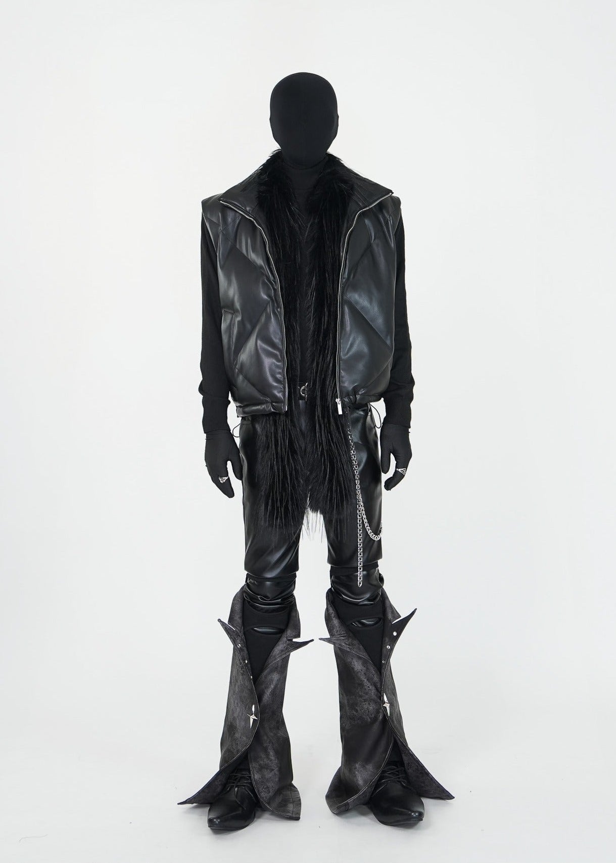 Matte PU Padded Vest - Rick Circus