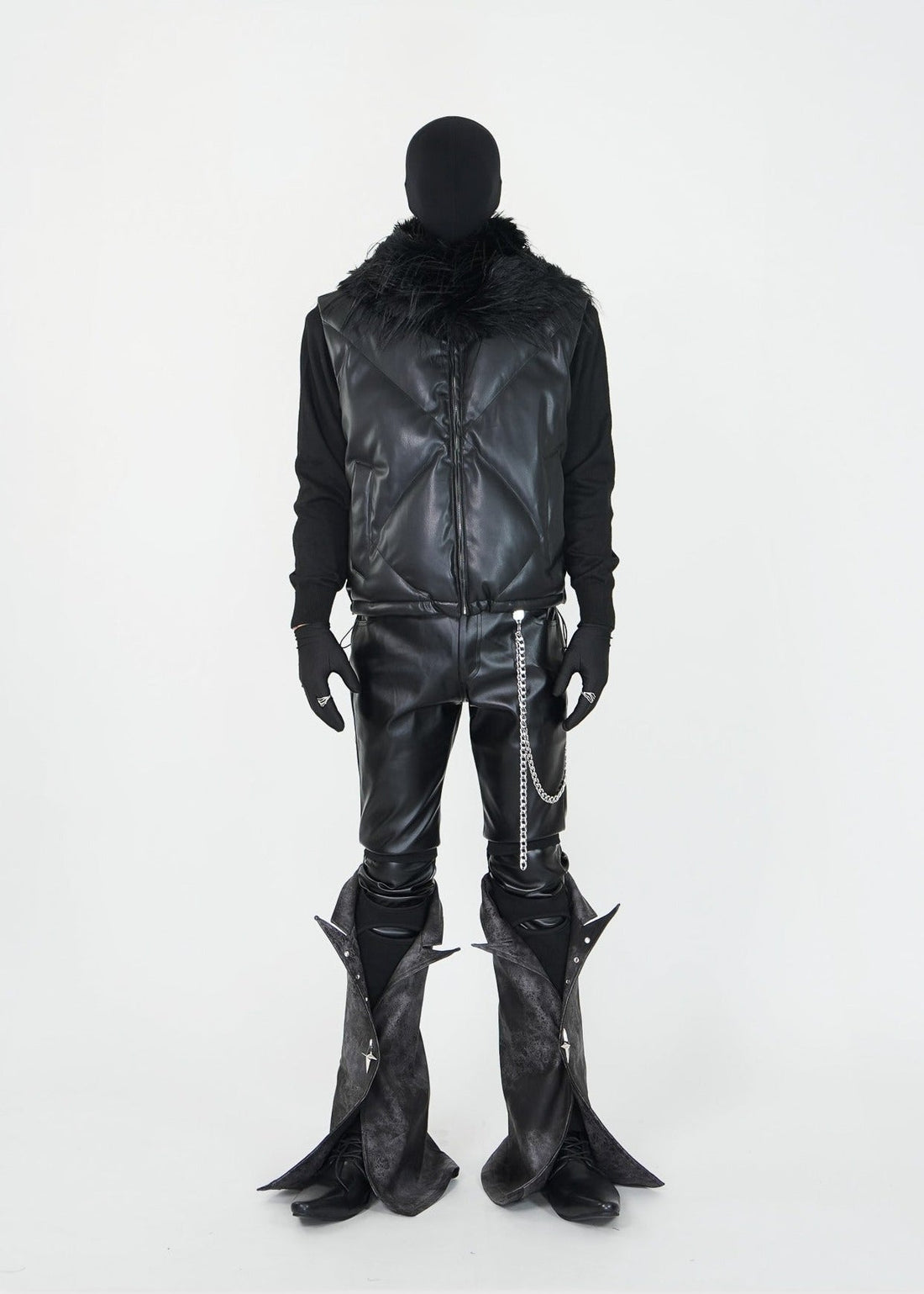 Matte PU Padded Vest - Rick Circus