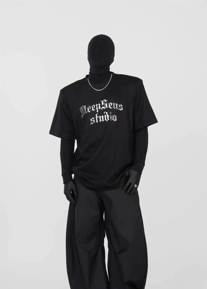 Metallic Gothic Logo T-Shirt - Rick Circus