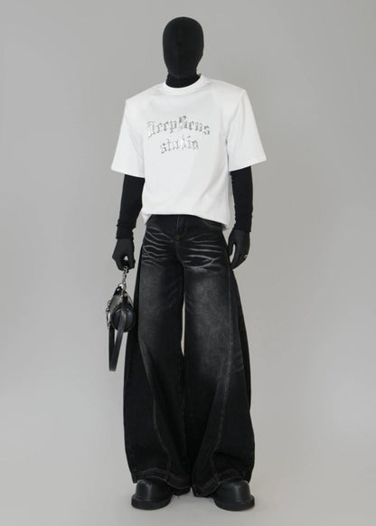 Metallic Gothic Logo T-Shirt - Rick Circus