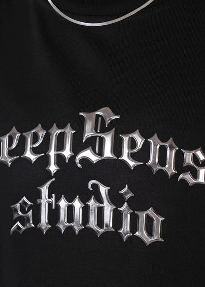 Metallic Gothic Logo T-Shirt - Rick Circus