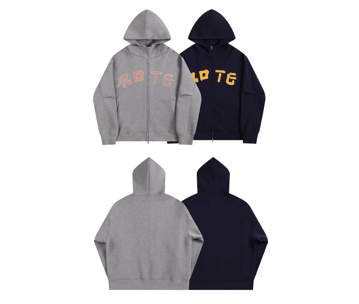 Mid - Neck Zip Hoodie - Rick Circus