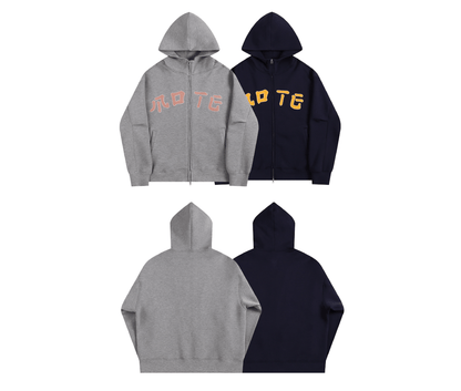Mid - Neck Zip Hoodie - Rick Circus