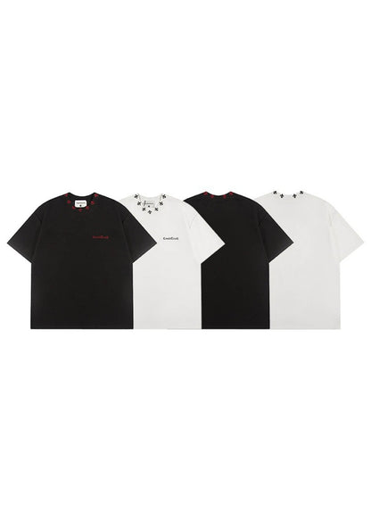 Minimal Embroidered T-Shirt - Rick Circus