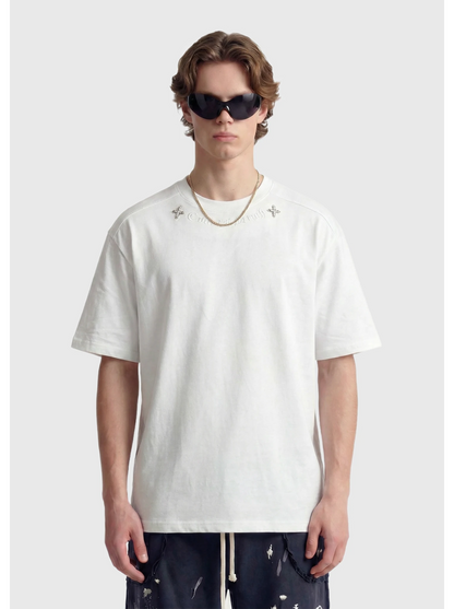 Minimal Embroidered T-Shirt - Rick Circus