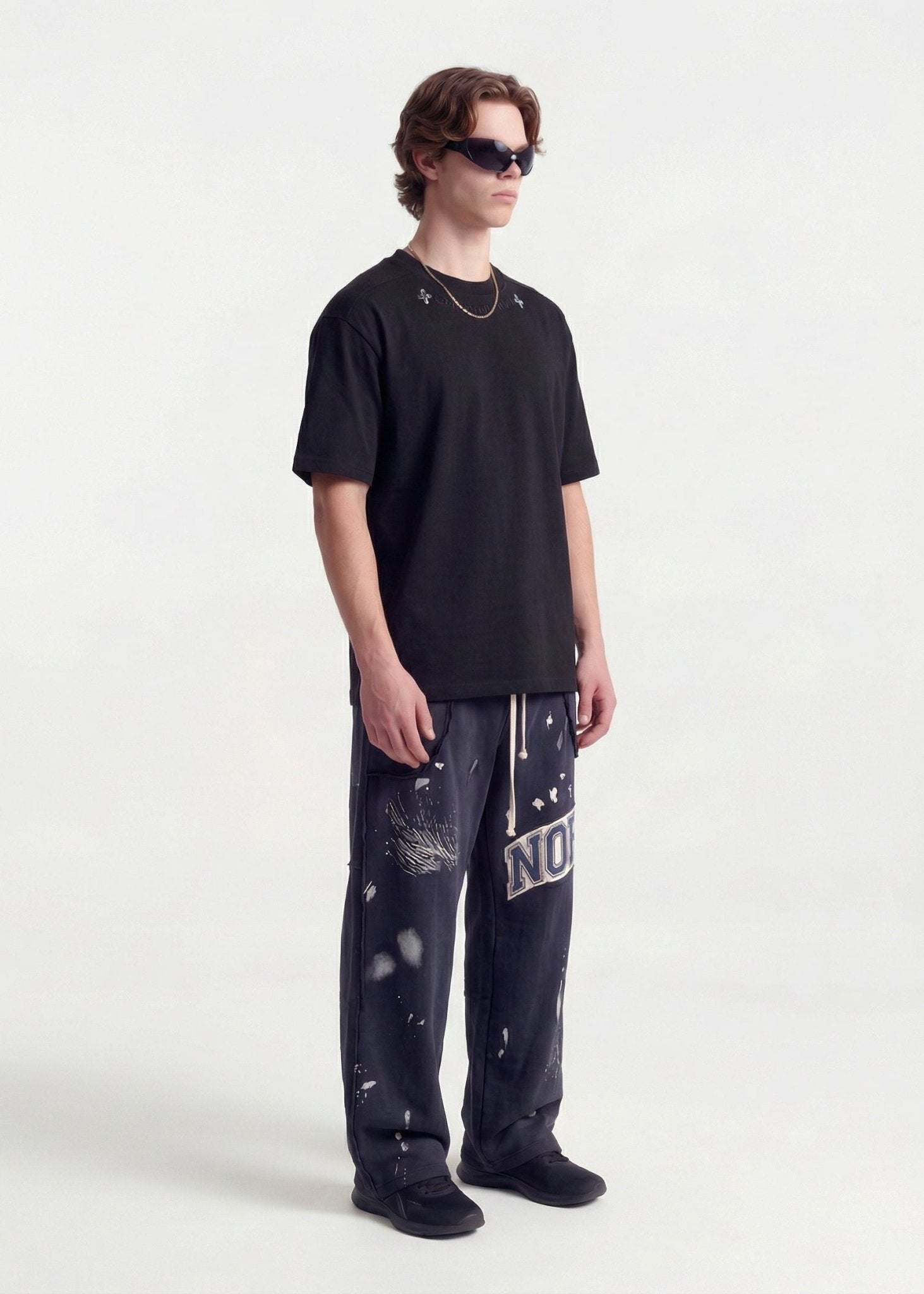 Minimal Embroidered T-Shirt - Rick Circus