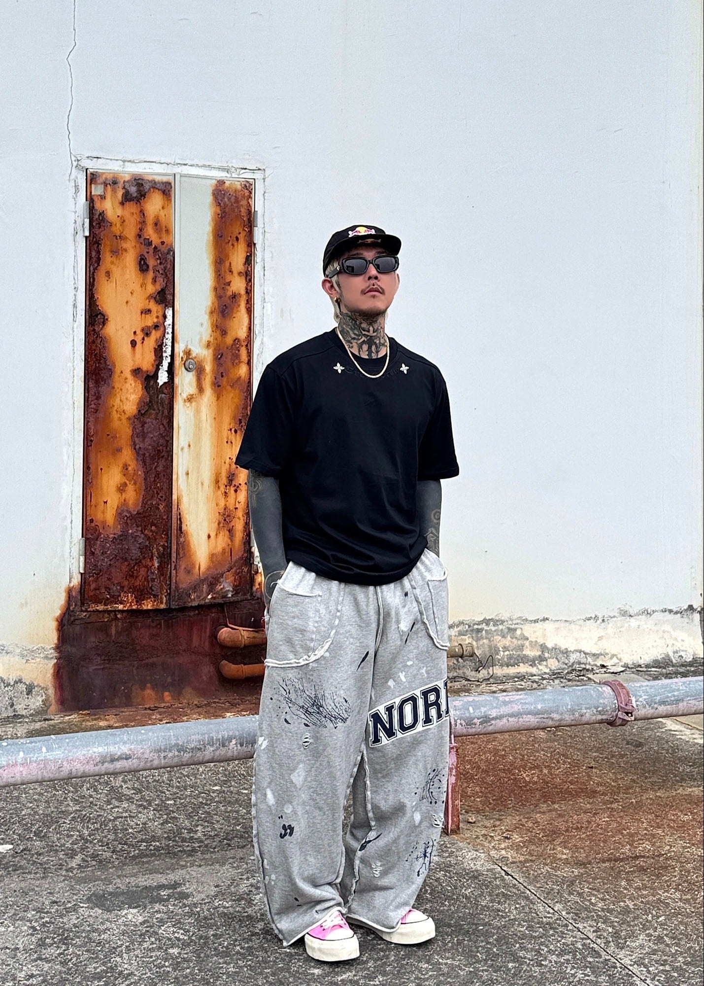 Minimal Embroidered T-Shirt - Rick Circus