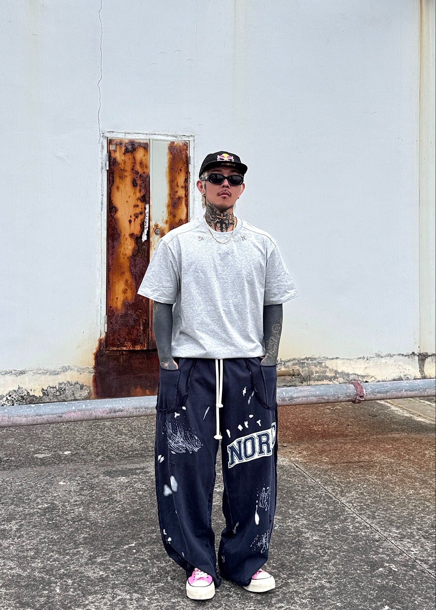 Minimal Embroidered T-Shirt - Rick Circus