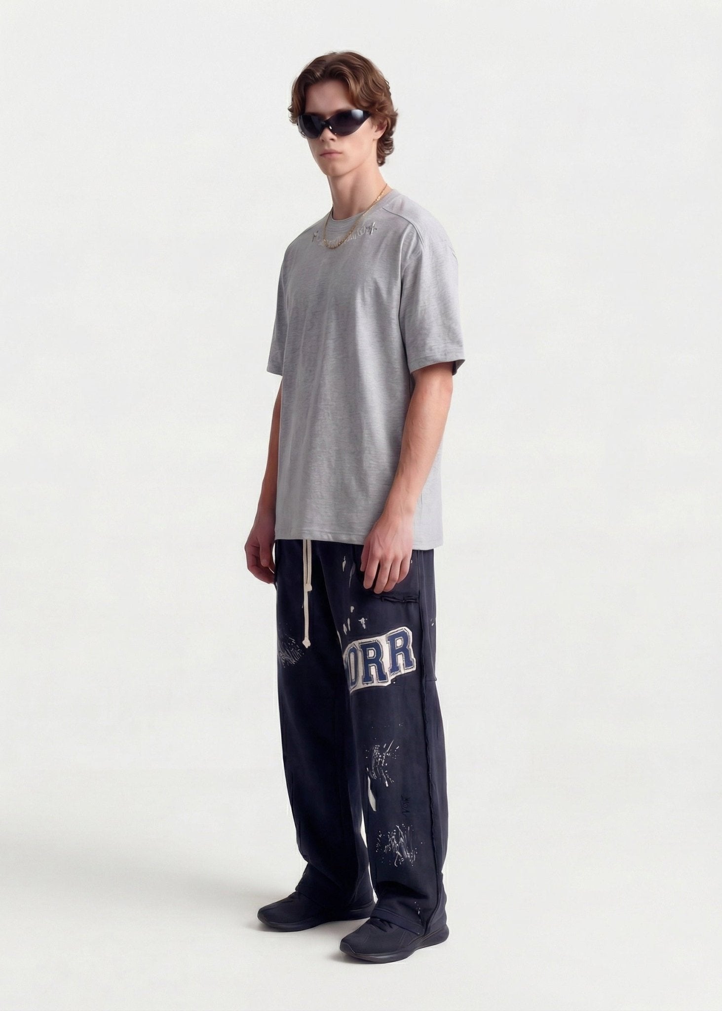 Minimal Embroidered T-Shirt - Rick Circus