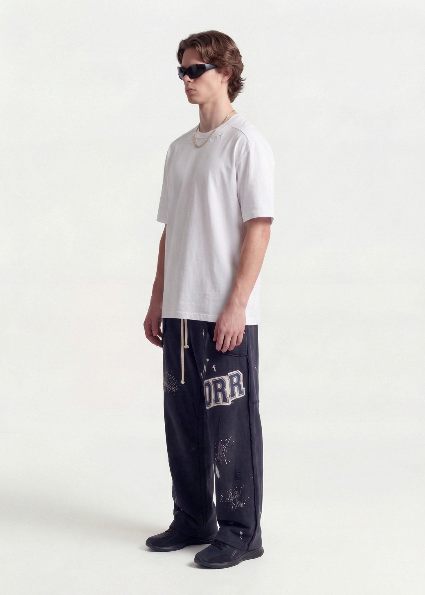 Minimal Embroidered T-Shirt - Rick Circus