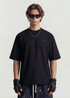 Minimal Embroidery Cotton Tee - Rick Circus
