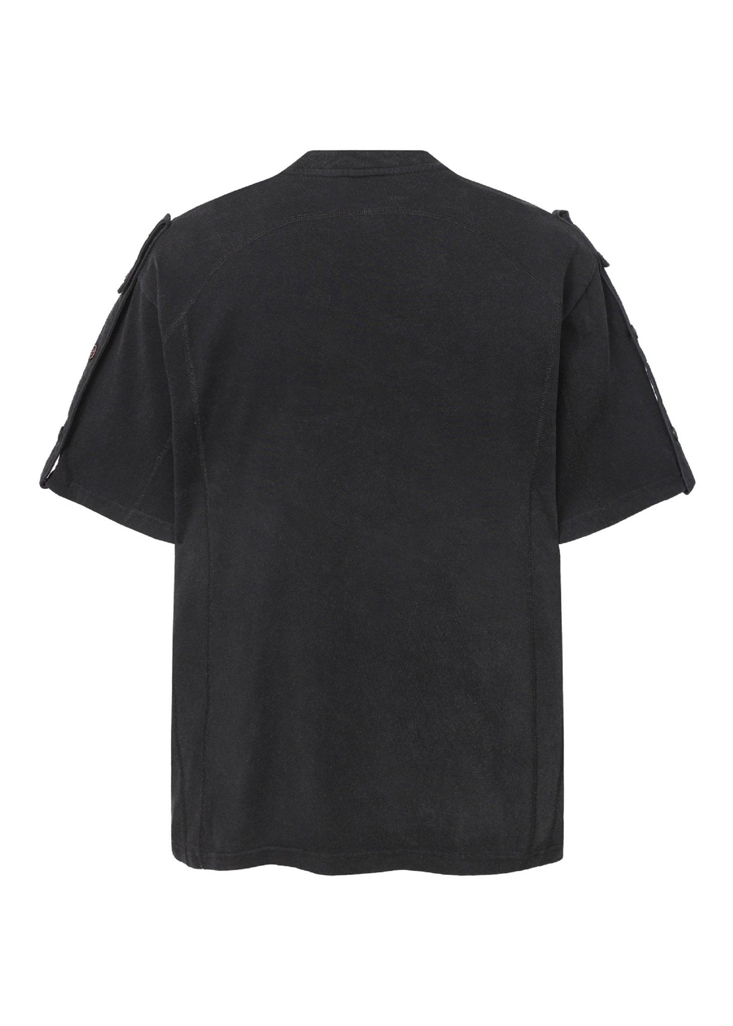 Minimal Streetwear Button Neck Tee - Rick Circus
