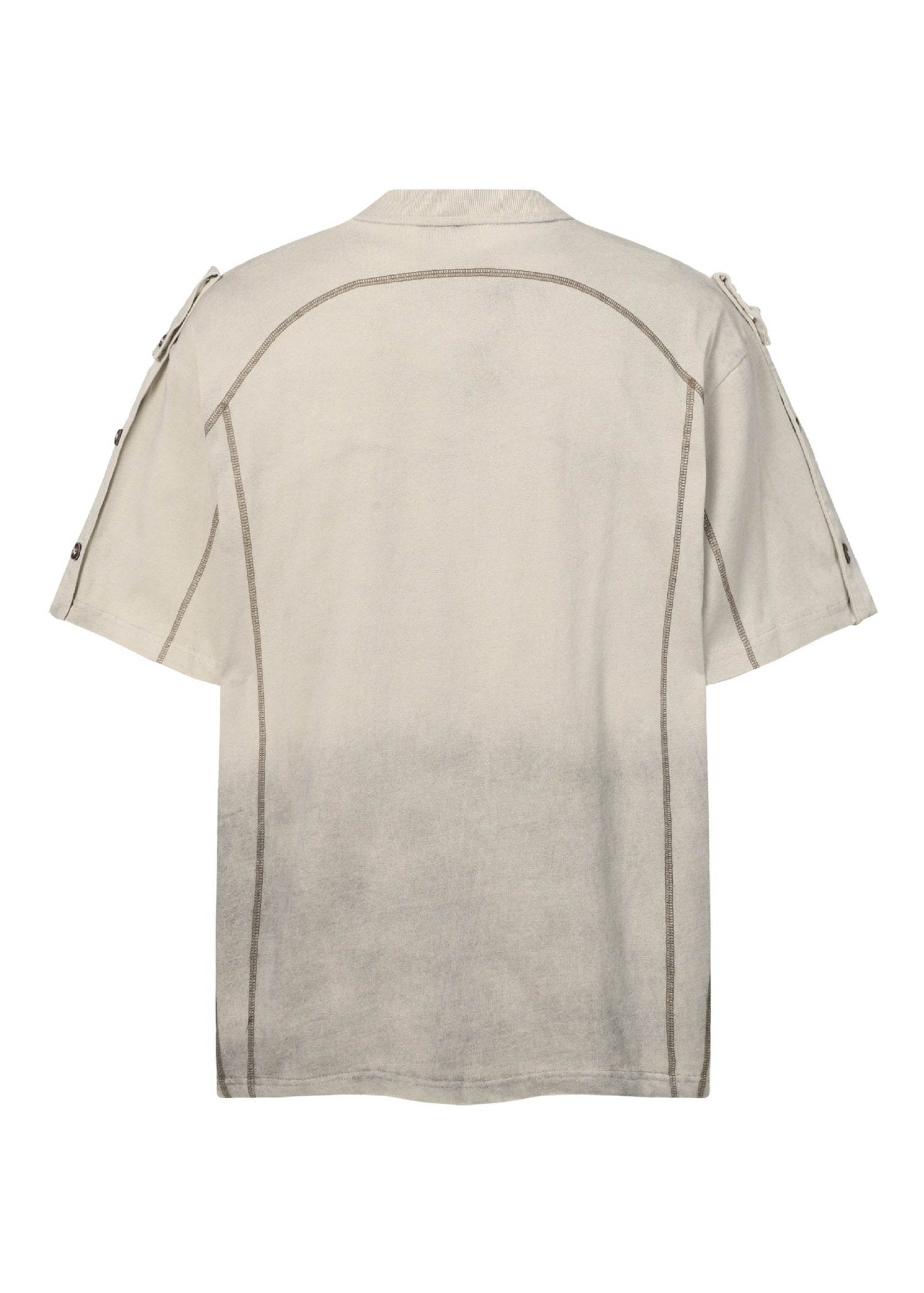 Minimal Streetwear Button Neck Tee - Rick Circus