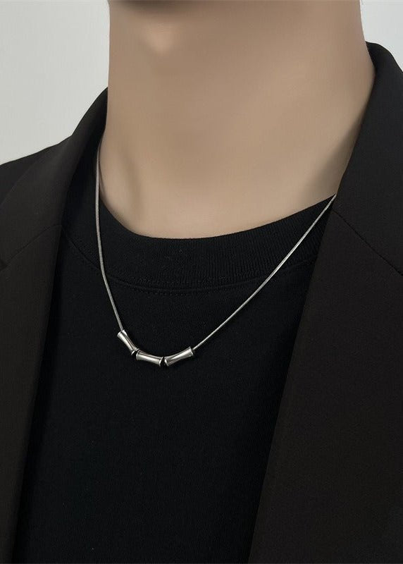Minimalist Bamboo Pendant Necklace - Rick Circus