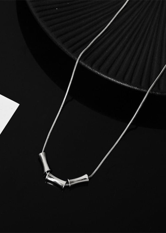 Minimalist Bamboo Pendant Necklace - Rick Circus