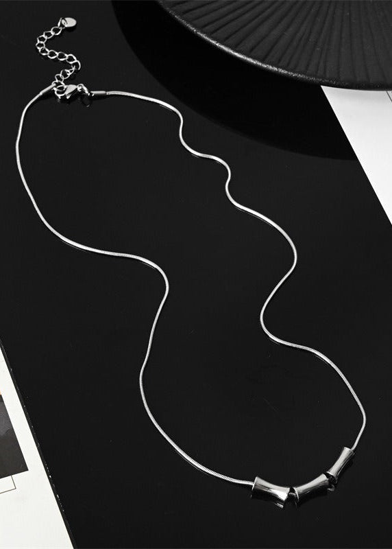 Minimalist Bamboo Pendant Necklace - Rick Circus