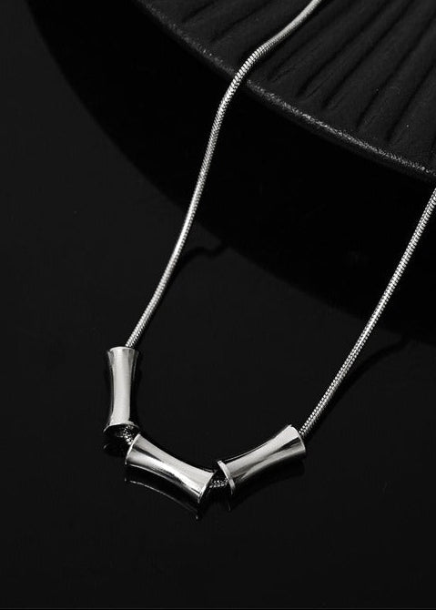 Minimalist Bamboo Pendant Necklace - Rick Circus
