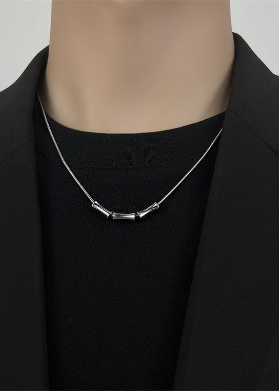 Minimalist Bamboo Pendant Necklace - Rick Circus