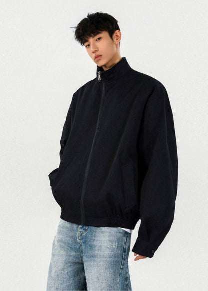Minimalist High - Neck Zip - Up Jacket - Rick Circus