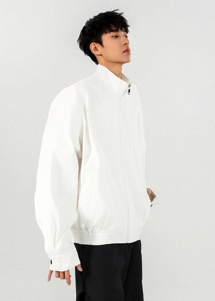 Minimalist High - Neck Zip - Up Jacket - Rick Circus