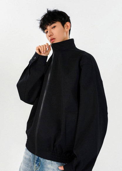 Minimalist High - Neck Zip - Up Jacket - Rick Circus