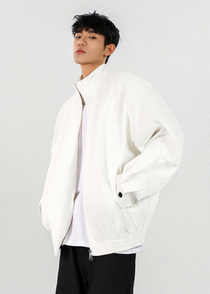 Minimalist High - Neck Zip - Up Jacket - Rick Circus