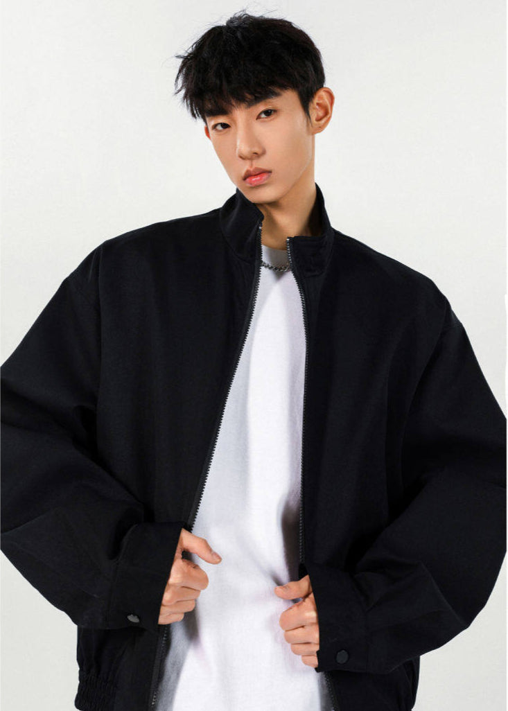 Minimalist High - Neck Zip - Up Jacket - Rick Circus