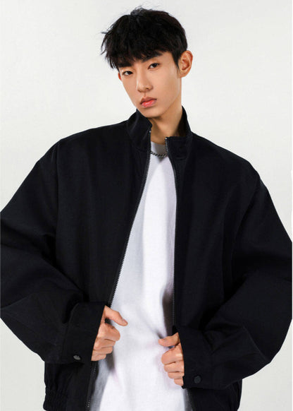 Minimalist High - Neck Zip - Up Jacket - Rick Circus