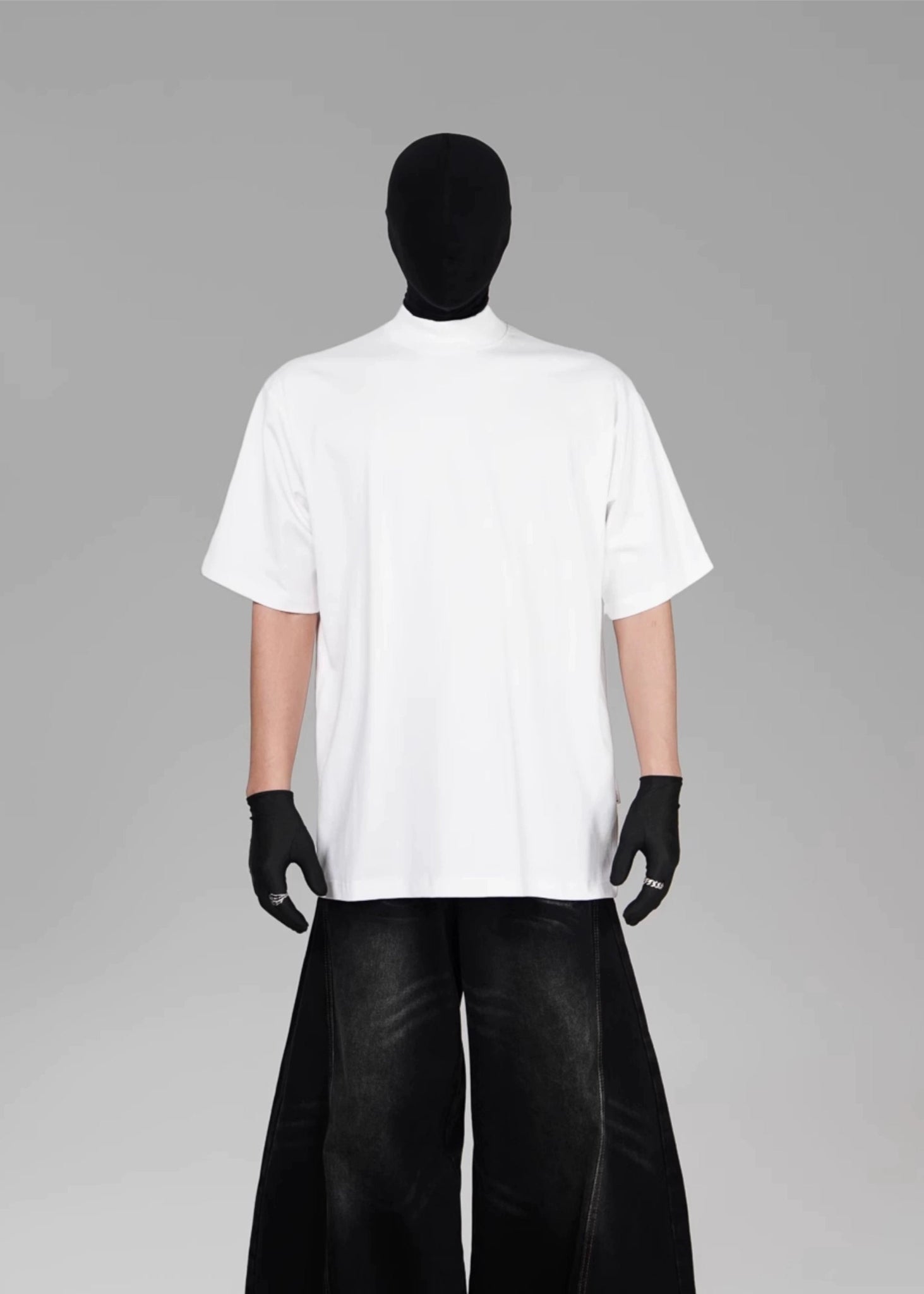 Minimalist Mock Neck T-Shirt - Rick Circus