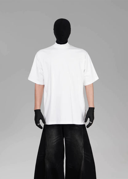 Minimalist Mock Neck T-Shirt - Rick Circus