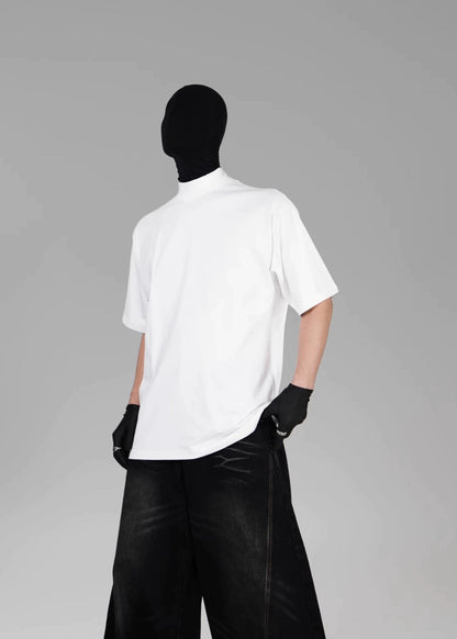 Minimalist Mock Neck T-Shirt - Rick Circus