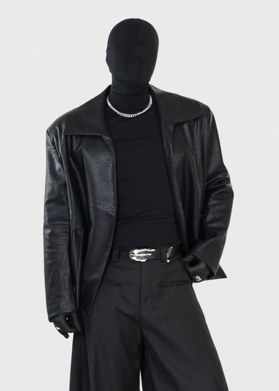 Minimalist PU Leather Jacket - Rick Circus