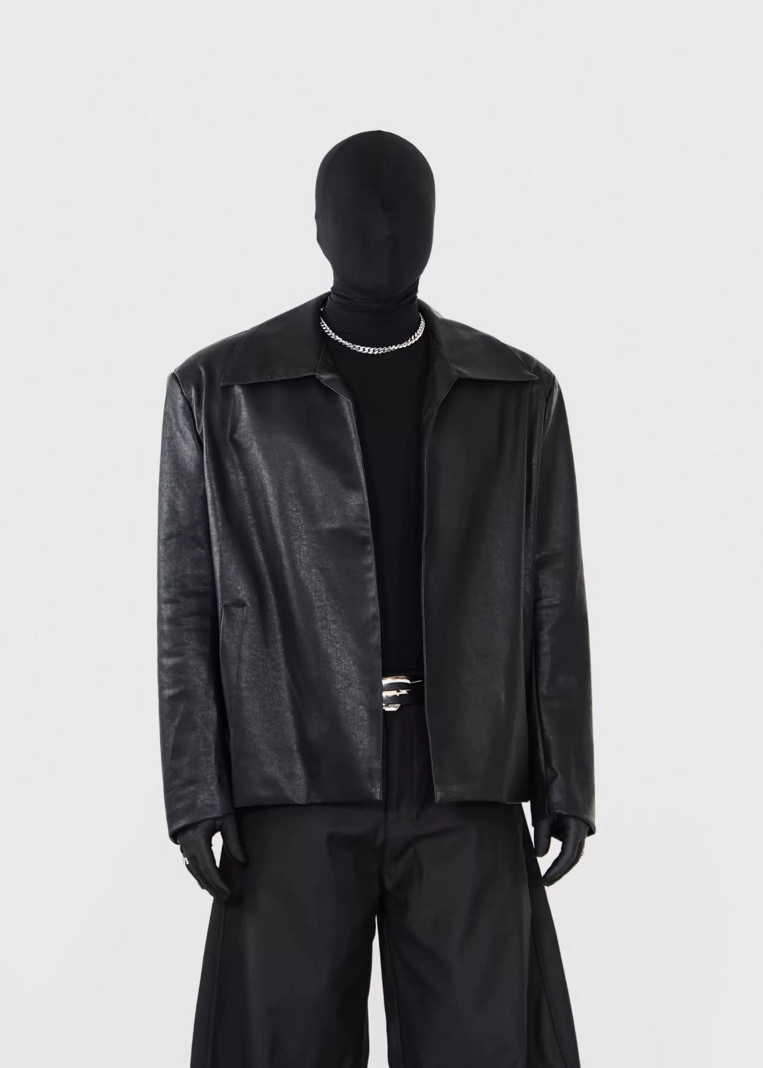 Minimalist PU Leather Jacket - Rick Circus