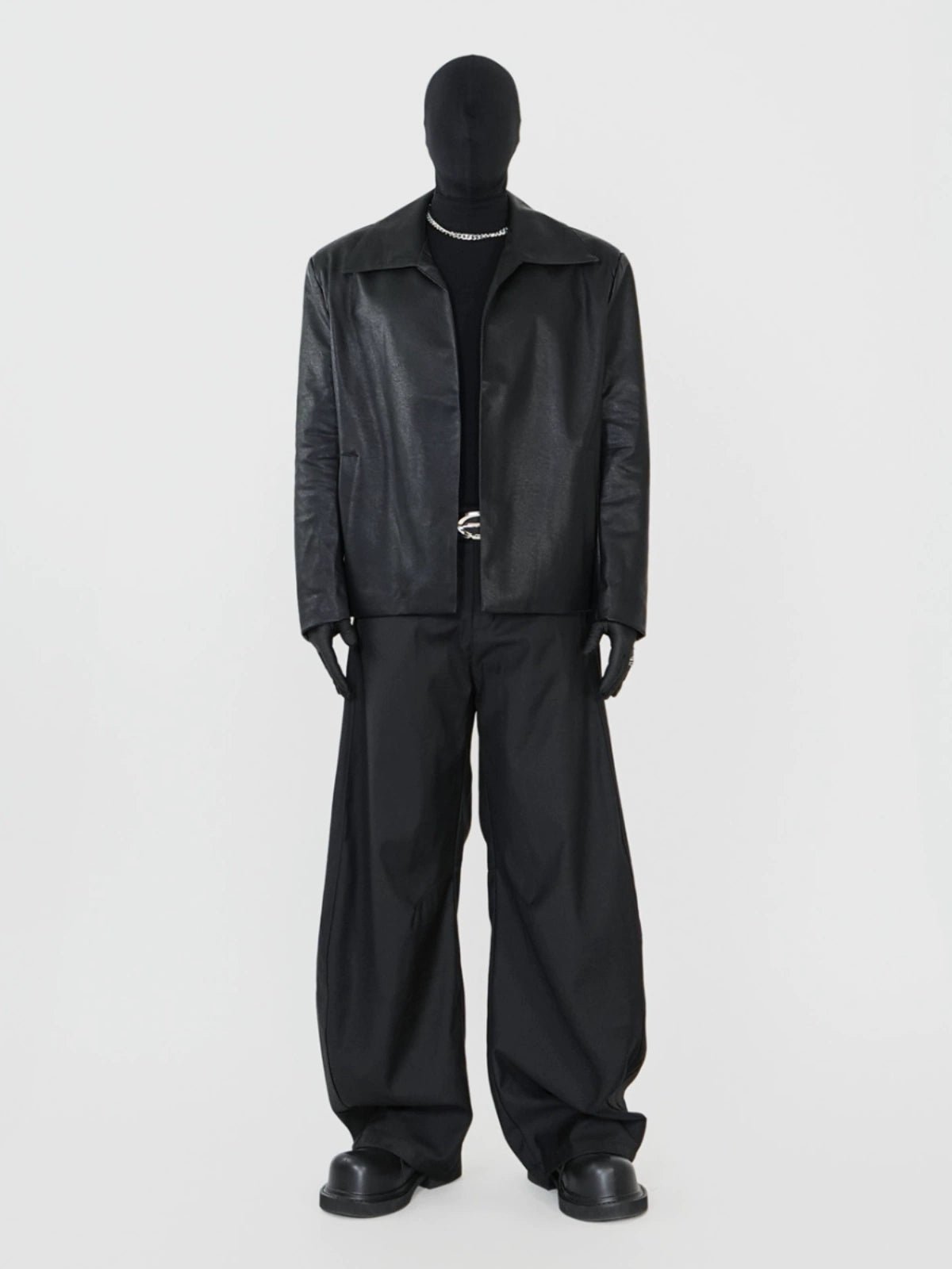 Minimalist PU Leather Jacket - Rick Circus