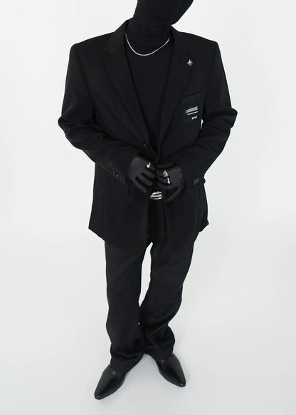 Minimalist Shoulder - Padded Blazer - Rick Circus