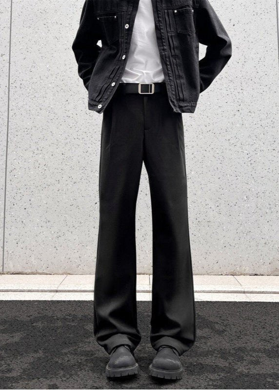 Minimalist Straight - Leg Trousers - Rick Circus