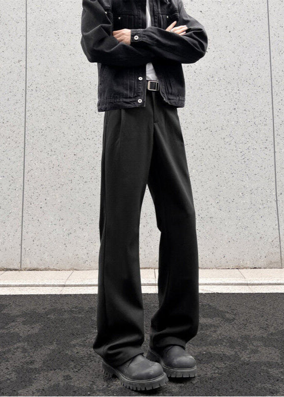 Minimalist Straight - Leg Trousers - Rick Circus