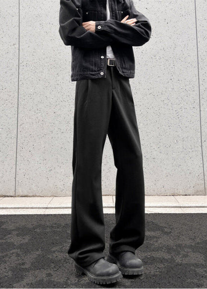 Minimalist Straight - Leg Trousers - Rick Circus