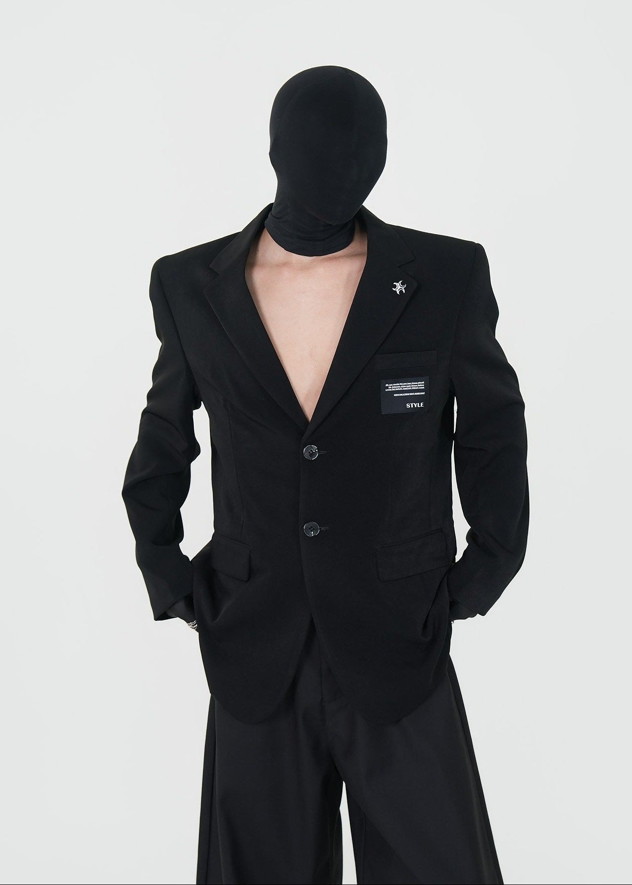 Minimalist Structured Shoulder Tailored Suit Jacket - Rick Circus