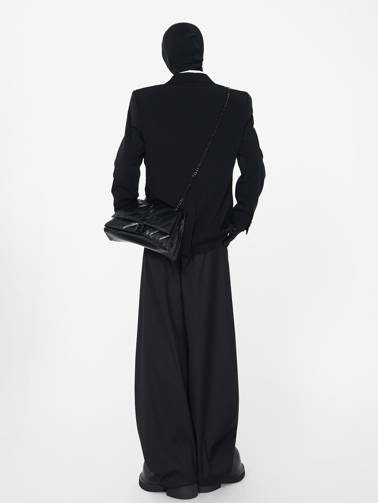 Minimalist Structured Shoulder Tailored Suit Jacket - Rick Circus