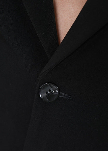Minimalist Structured Shoulder Tailored Suit Jacket - Rick Circus