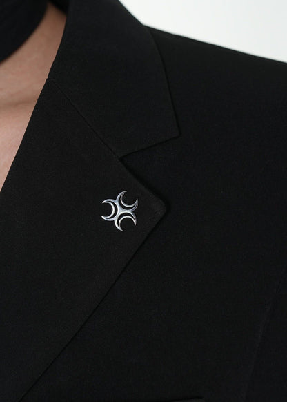 Minimalist Structured Shoulder Tailored Suit Jacket - Rick Circus